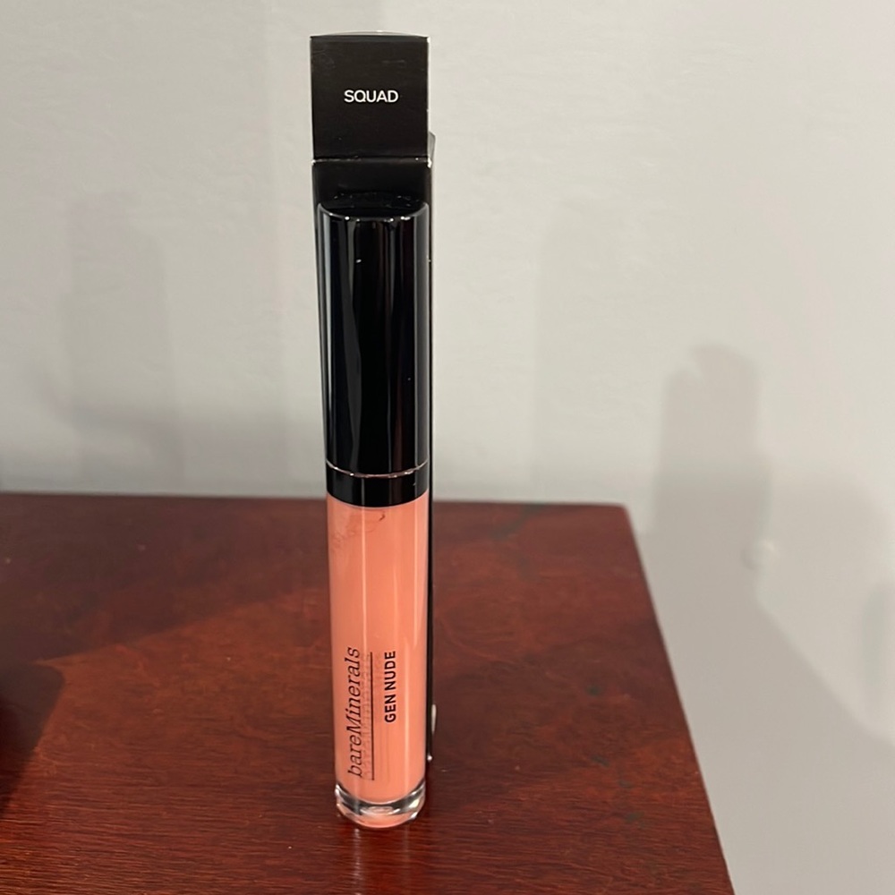 Bare Minerals Patent Lip Lacquer color is “squad”